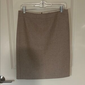 J. Crew Classic Tan Pencil Skirt